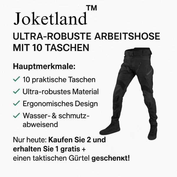 Joketland™️ - Arbeitshose mit 10 Taschen